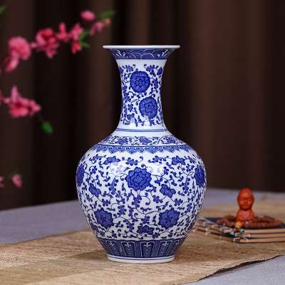 Wholesale Antique Blue And White Chinese Ceramic Flower Vase