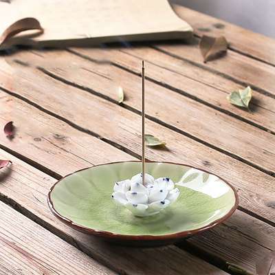 Jingdezhen zen style handmade ceramic incense burner