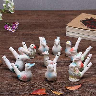 Small ceramic music water bird animal whistle