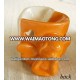 Ceramic Oil Burner fusion orange angel cute paint glazed Incense Burners